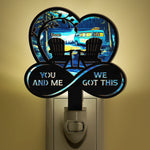 You And Me We Got This - Personalized Wood And Acrylic Night Light