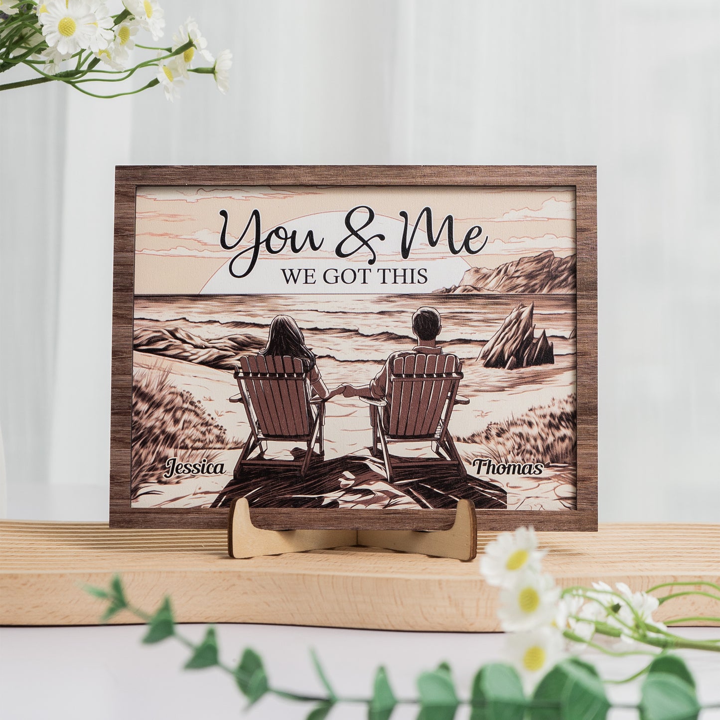 You And Me We Got This - Personalized Wooden Plaque