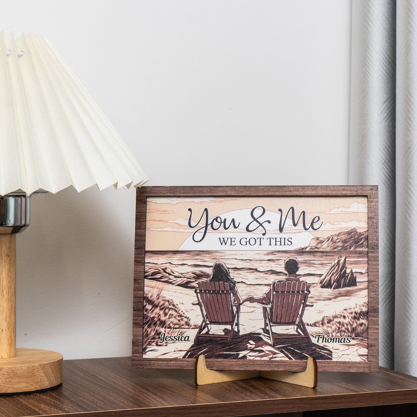 You And Me We Got This - Personalized Wooden Plaque