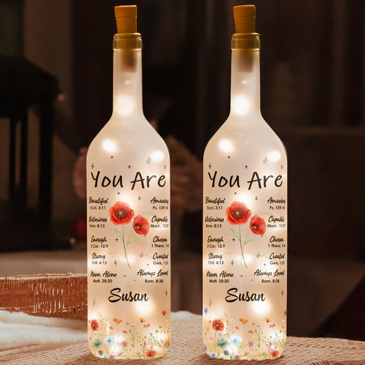 You Are Always Loved - Personalized Bottle Lamp