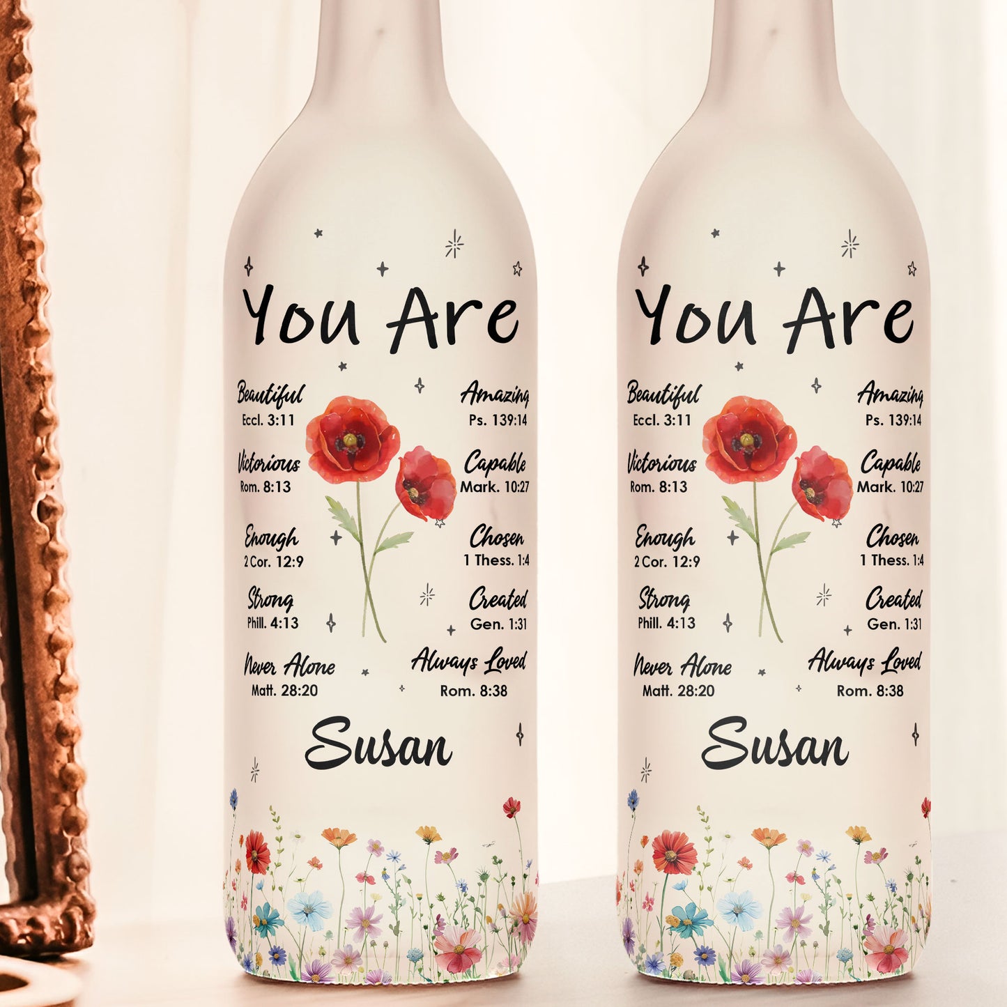 You Are Always Loved - Personalized Bottle Lamp