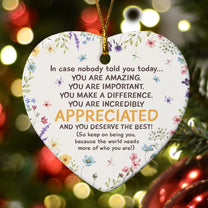 You Are Amazing - Ceramic Ornament