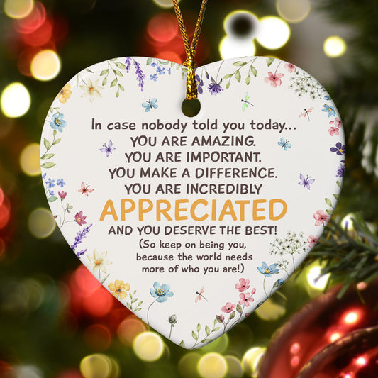 You Are Amazing - Ceramic Ornament