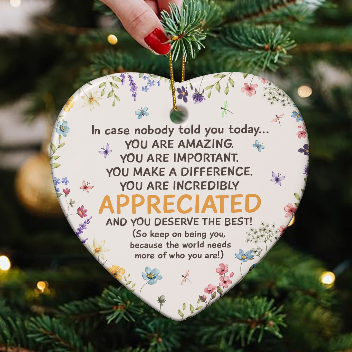 You Are Amazing - Ceramic Ornament