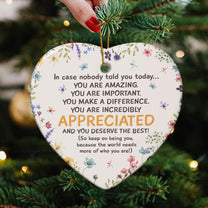 You Are Amazing - Ceramic Ornament