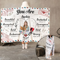 You Are Beautiful And Kind - Personalized Photo Wearable Blanket Hoodie