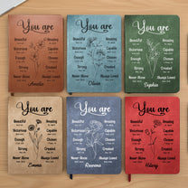You Are Bible Verse Christian Gift For Women - Personalized Leather Journal