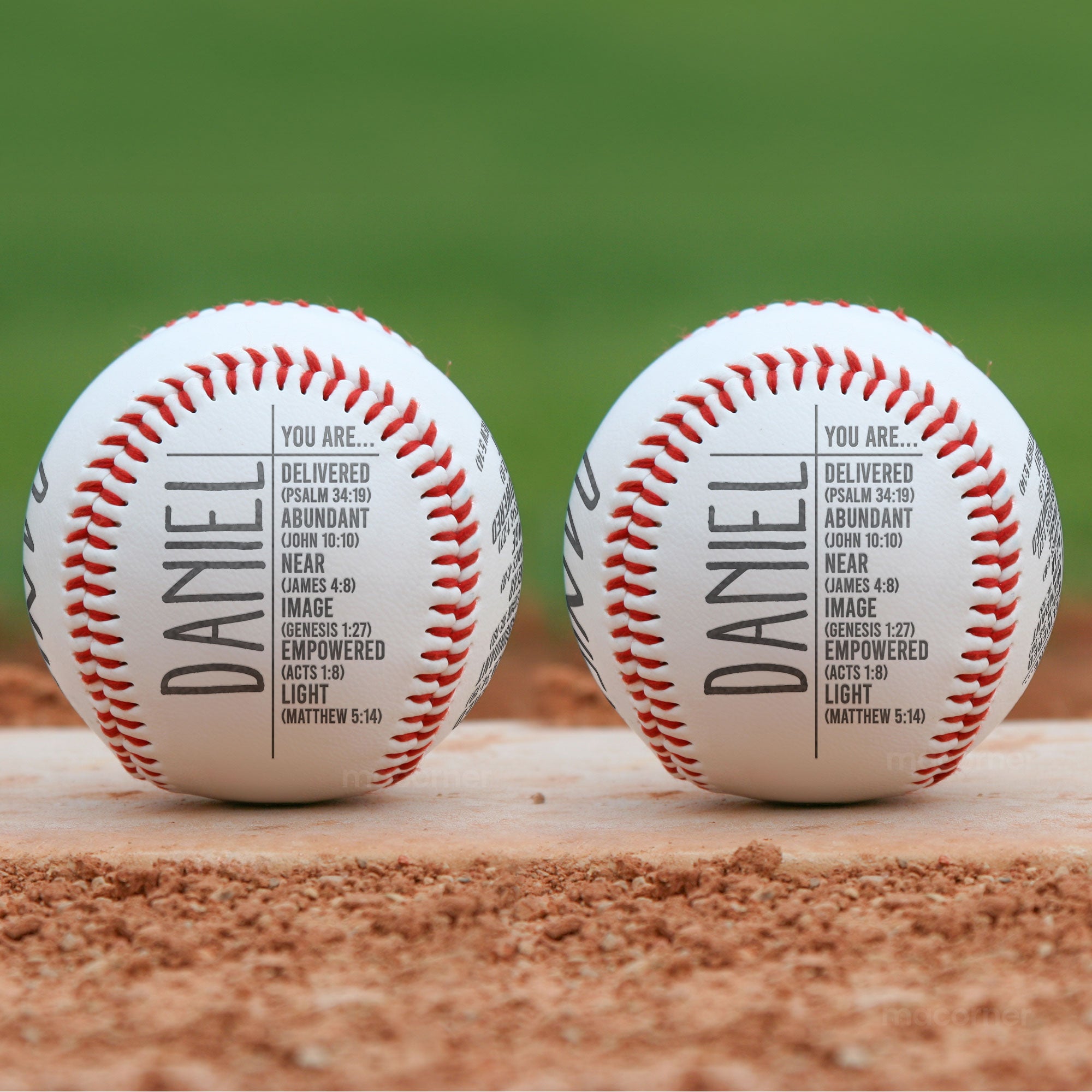 You Are Custom Name Bible Verses - Personalized Baseball