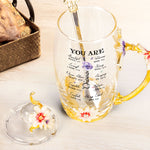 You Are Gifts - Personalized Enamel Flower Tea Cup