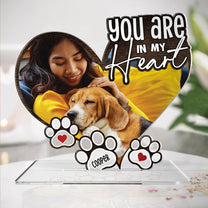 You Are In My Heart - Personalized Acrylic Photo Plaque