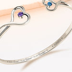You Are Loved You Are Valued You Are Beautiful - Personalized Heart Bracelet