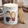 You Are My Favorite Notification - Personalized Scented Candle With Wooden Lid