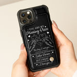 You Are My Missing Piece - Personalized Leather Flip Wallet Phone Case