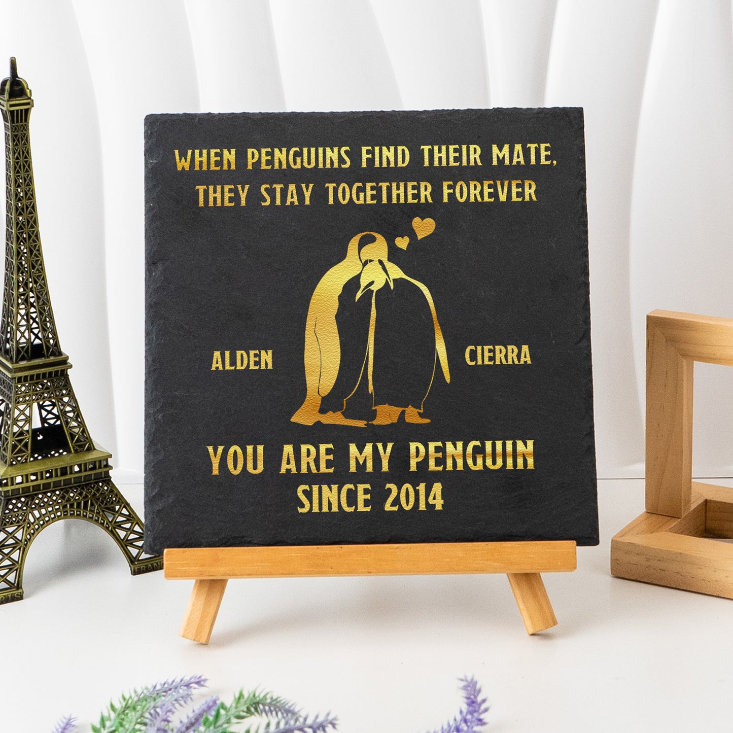 You Are My Penguin - Personalized Garden Stone