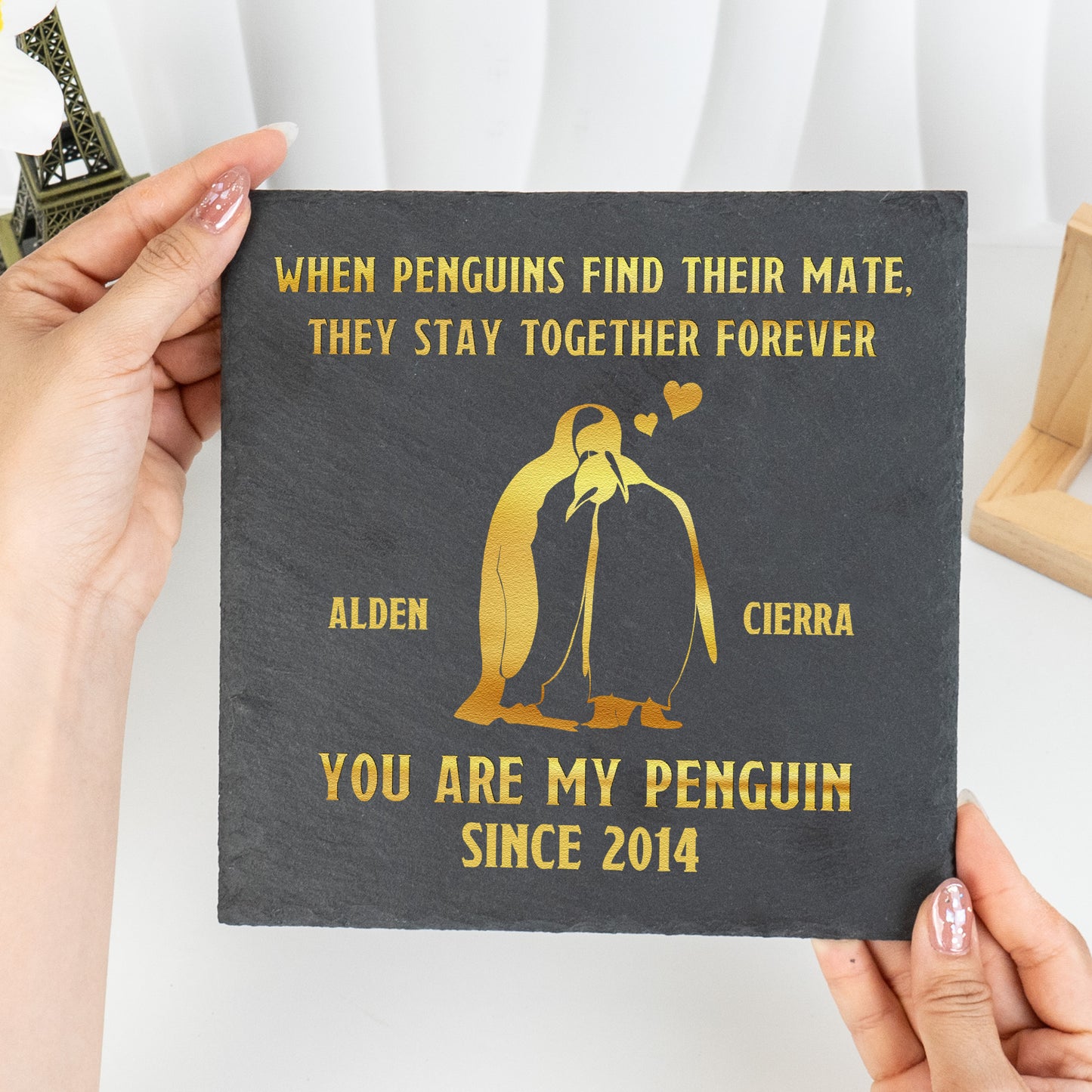 You Are My Penguin - Personalized Garden Stone