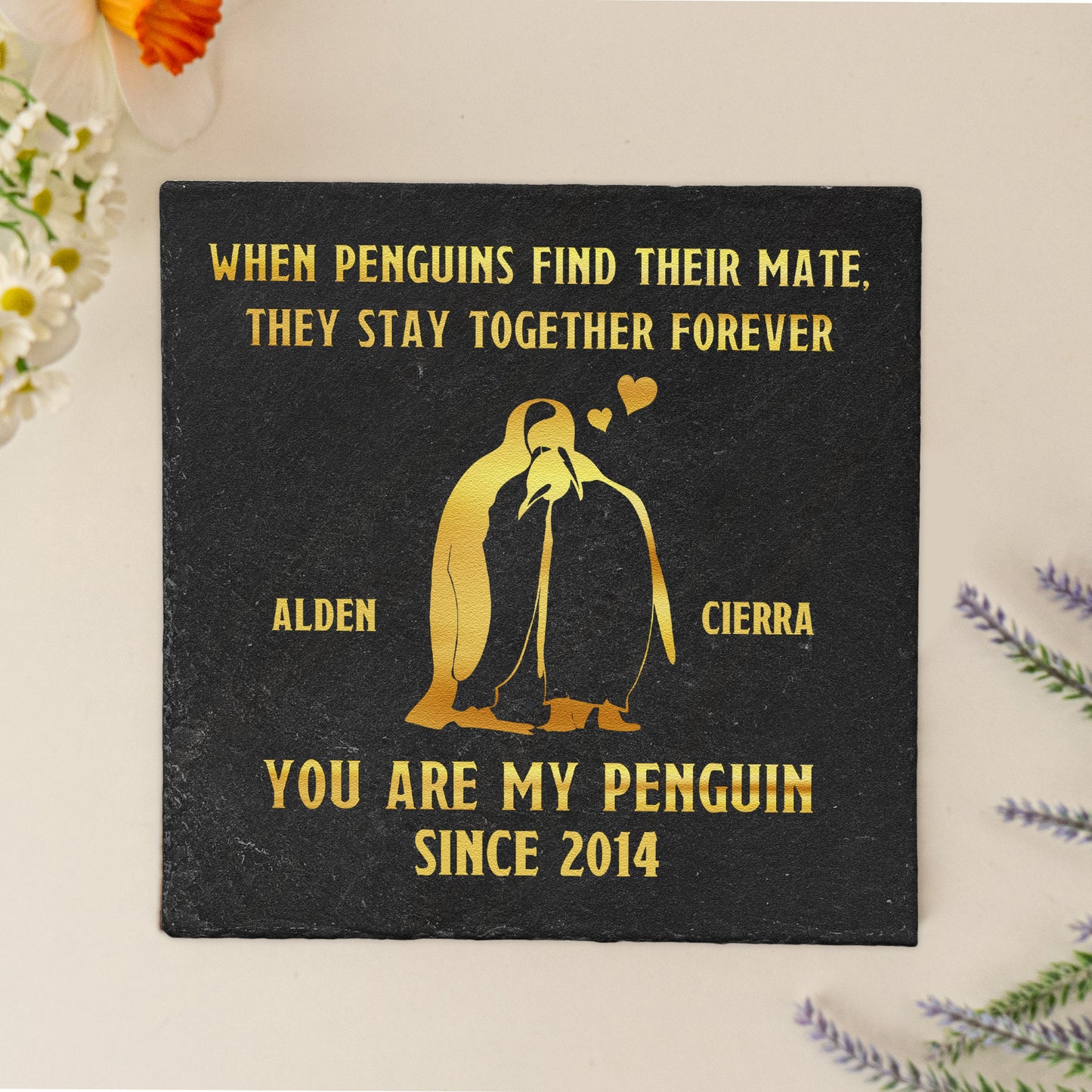 You Are My Penguin - Personalized Garden Stone