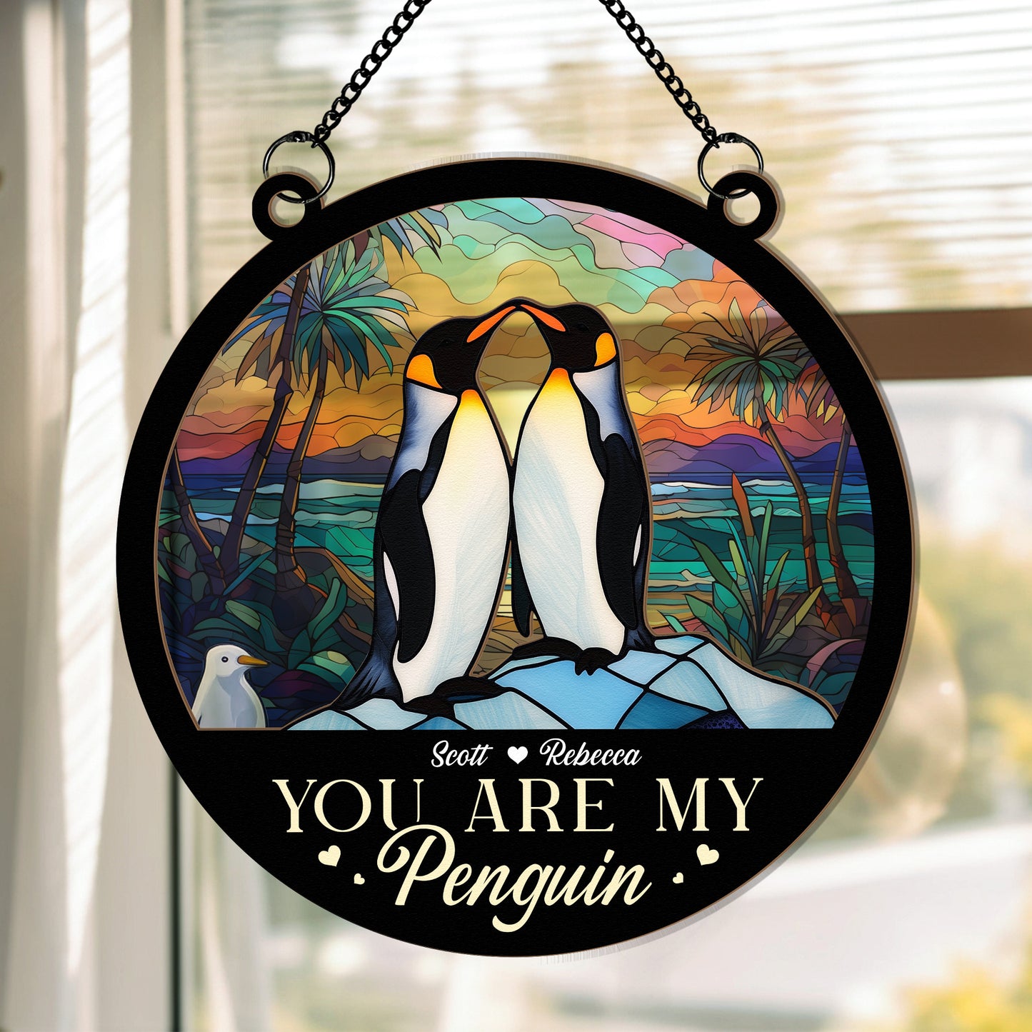 You Are My Penguin - Personalized Window Hanging Suncatcher Ornament