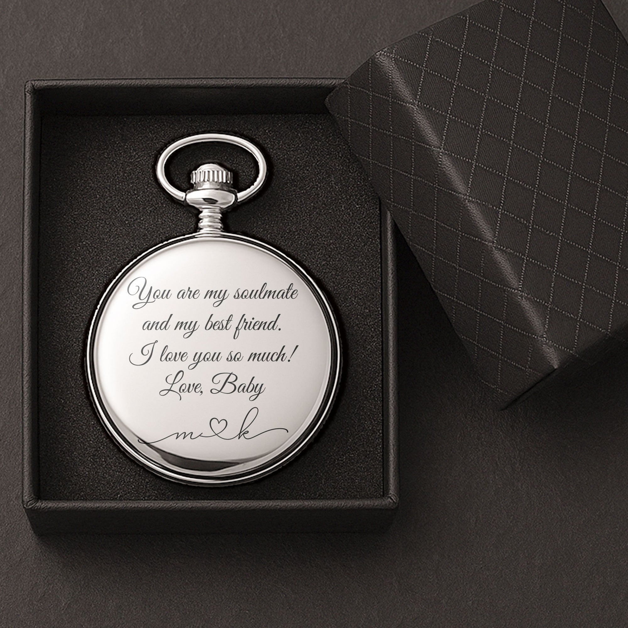You Are My Soulmate I Love You - Personalized Pocket Watch