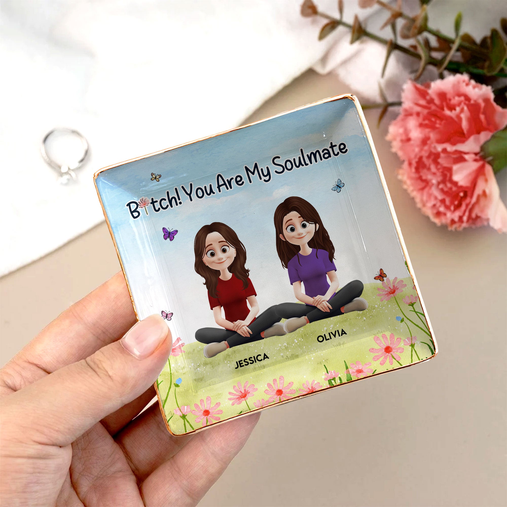 You Are My Soulmate - Personalized Jewelry Dish