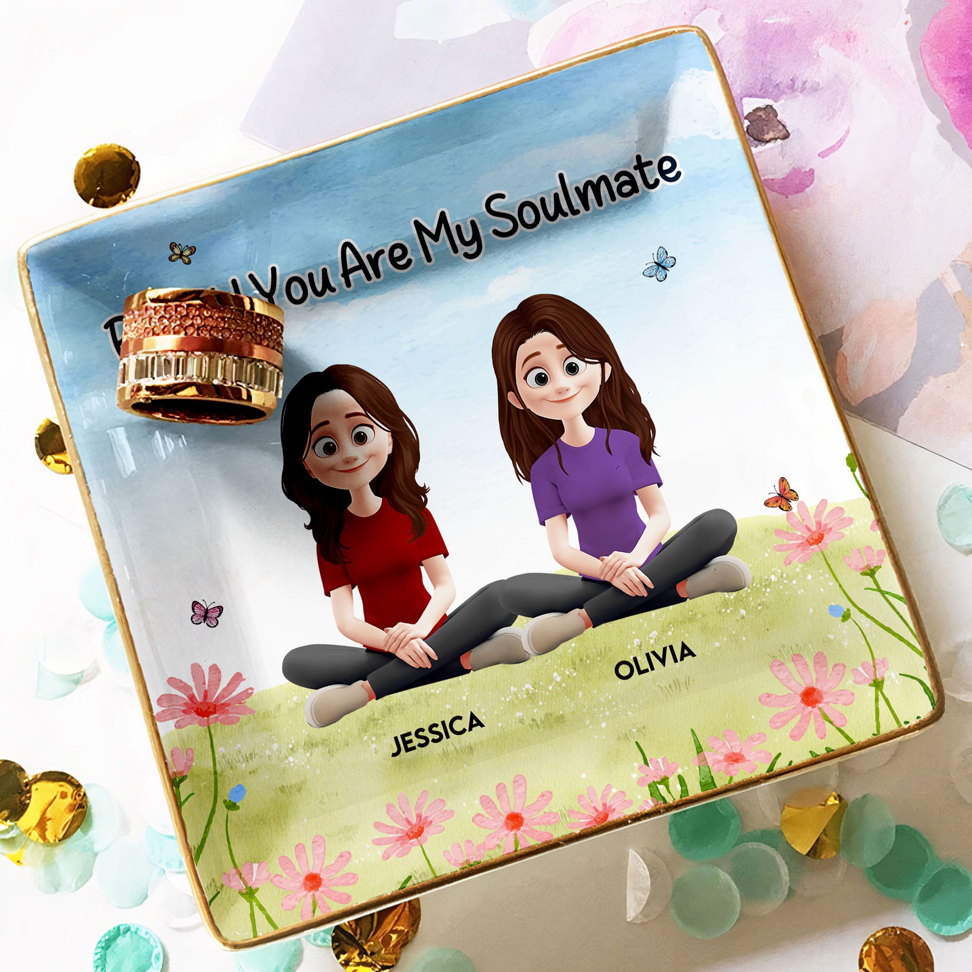 You Are My Soulmate - Personalized Jewelry Dish