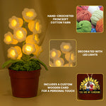 You Are My Sunshine - Personalized Crochet Flower Lamp