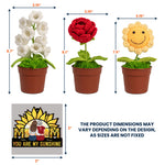 You Are My Sunshine - Personalized Crochet Flower Lamp