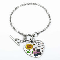 You Are My Sunshine - Personalized Heart Bracelet