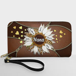 You Are My Sunshine - Personalized Leather Long Wallet