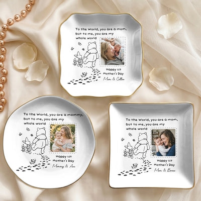 You Are My Whole World - 1st Mother's Day Gift For Mom - Personalized Jewelry Dish