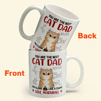 You Are The Best Cat Dad - Personalized Mug