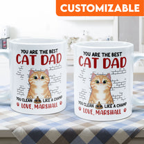 You Are The Best Cat Dad - Personalized Mug