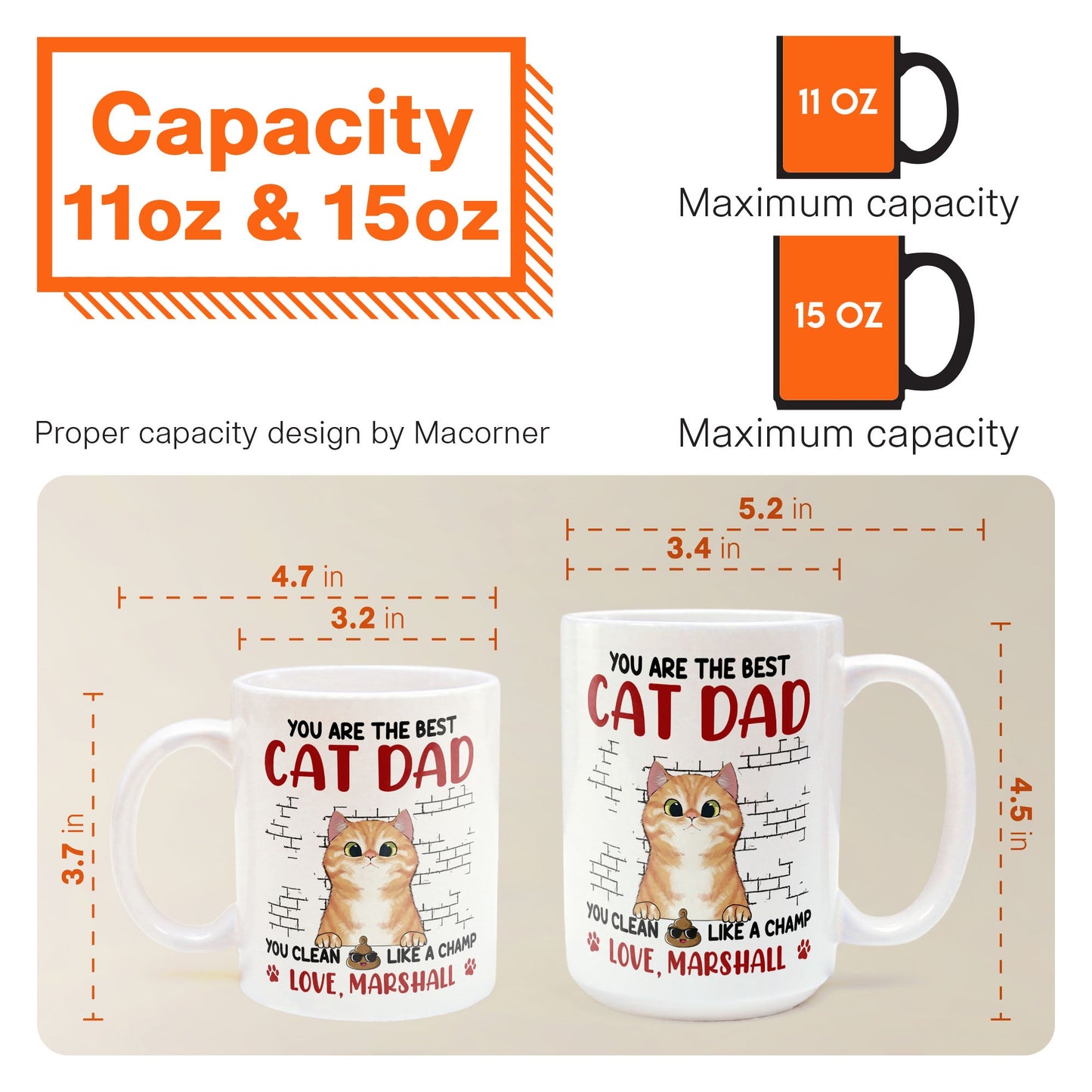 You Are The Best Cat Dad - Personalized Mug