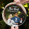 You Are The Best Home Run Of My Life - Personalized Glass Ornament