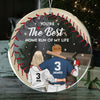 You Are The Best Home Run Of My Life - Personalized Glass Ornament