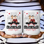 All Because Two People Swiped Right - Personalized Mug