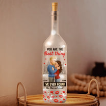You Are The Best Thing I've Ever Found On The Internet - Personalized Bottle Lamp