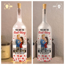 You Are The Best Thing I've Ever Found On The Internet - Personalized Bottle Lamp