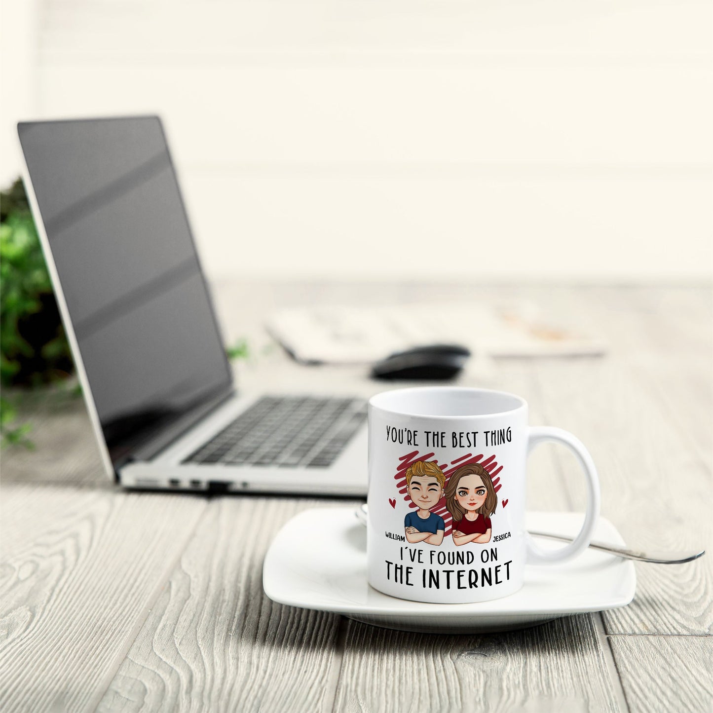 You Are The Best Thing I've Found On The Internet - Personalized Mug - Anniversary Gifts For Her, Him