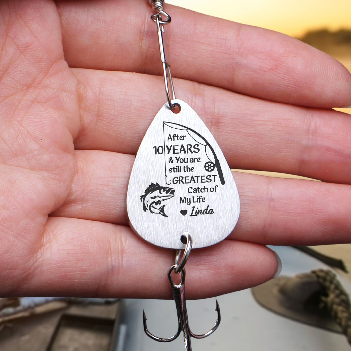 You Are The Greatest Catch Of My Life - Personalized Fishing Lure Keychain