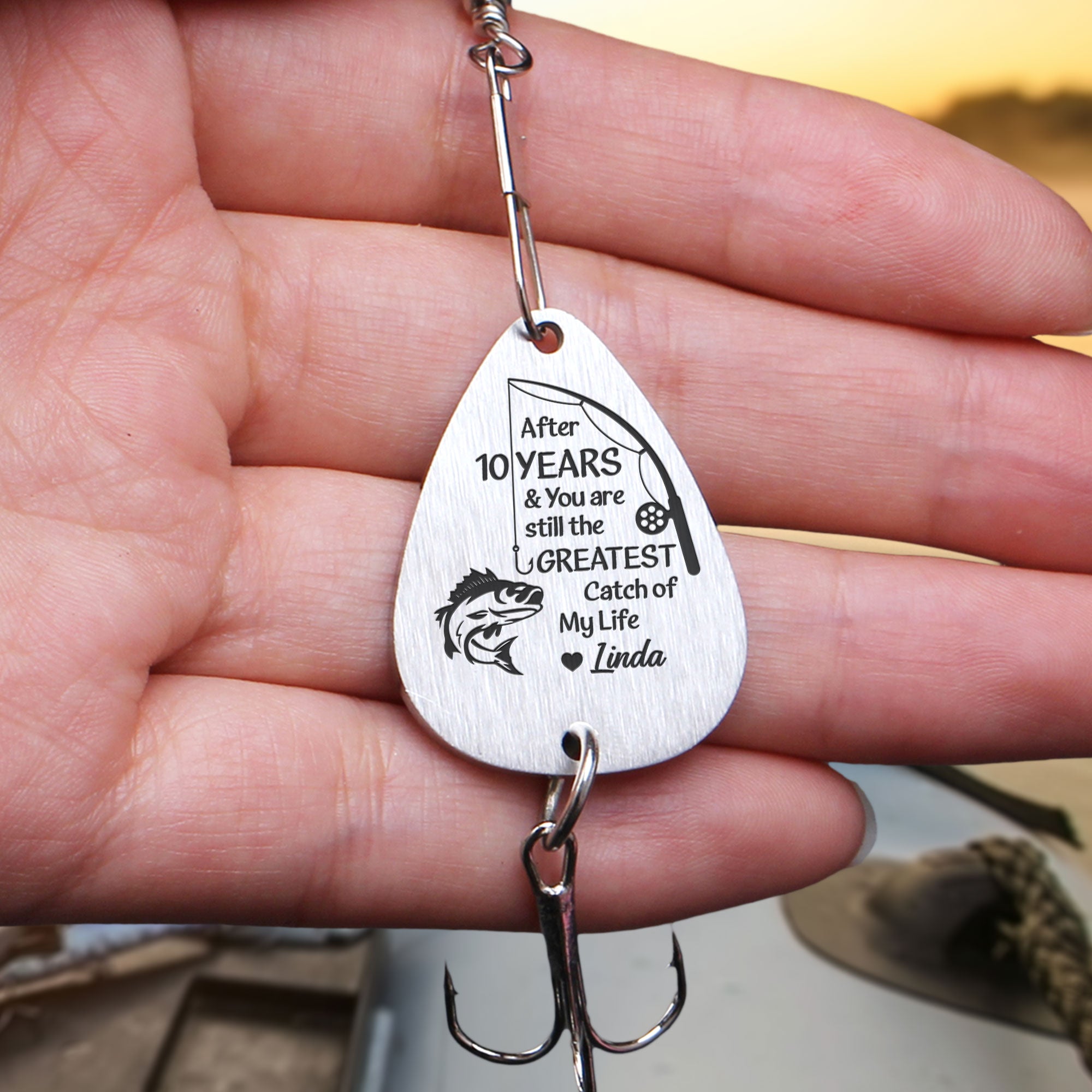 Father's Day Gifts, You Are The Greatest Catch Of My Life - Personalized Fishing Lure Keychain
