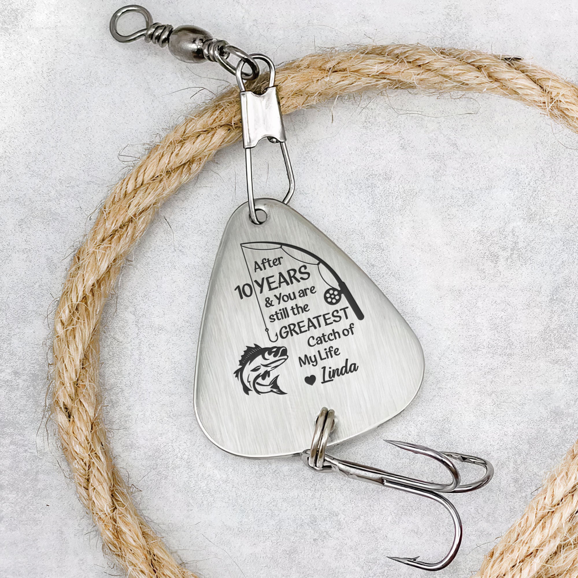 Father's Day Gifts, You Are The Greatest Catch Of My Life - Personalized Fishing Lure Keychain