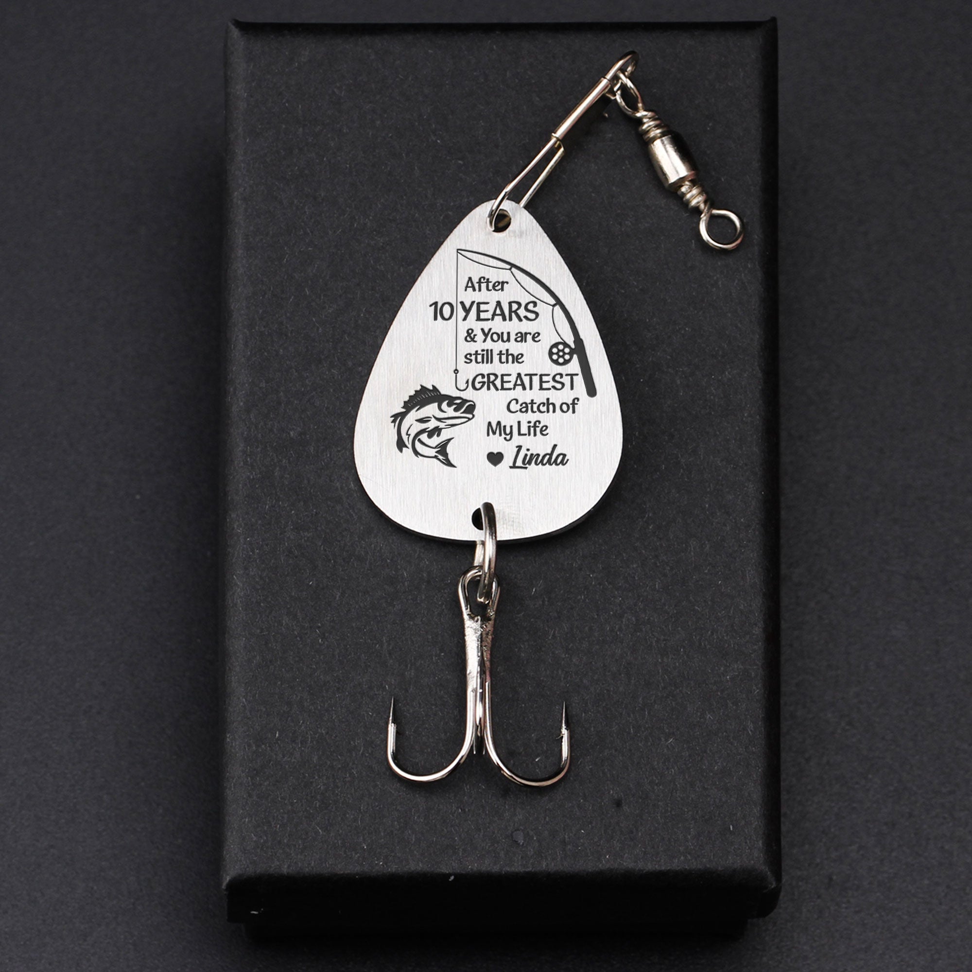 You Are The Greatest Catch Of My Life Personalized Fishing Lure Keychain Macorner
