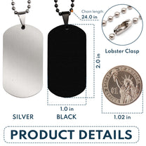 You Are The Greatest Catch Of My Life - Personalized Photo Dog Tag Necklace