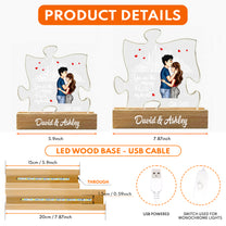 You Are The Missing Piece To My Heart New Version - Personalized LED Night Light