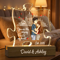 You Are The Missing Piece To My Heart New Version - Personalized LED Night Light