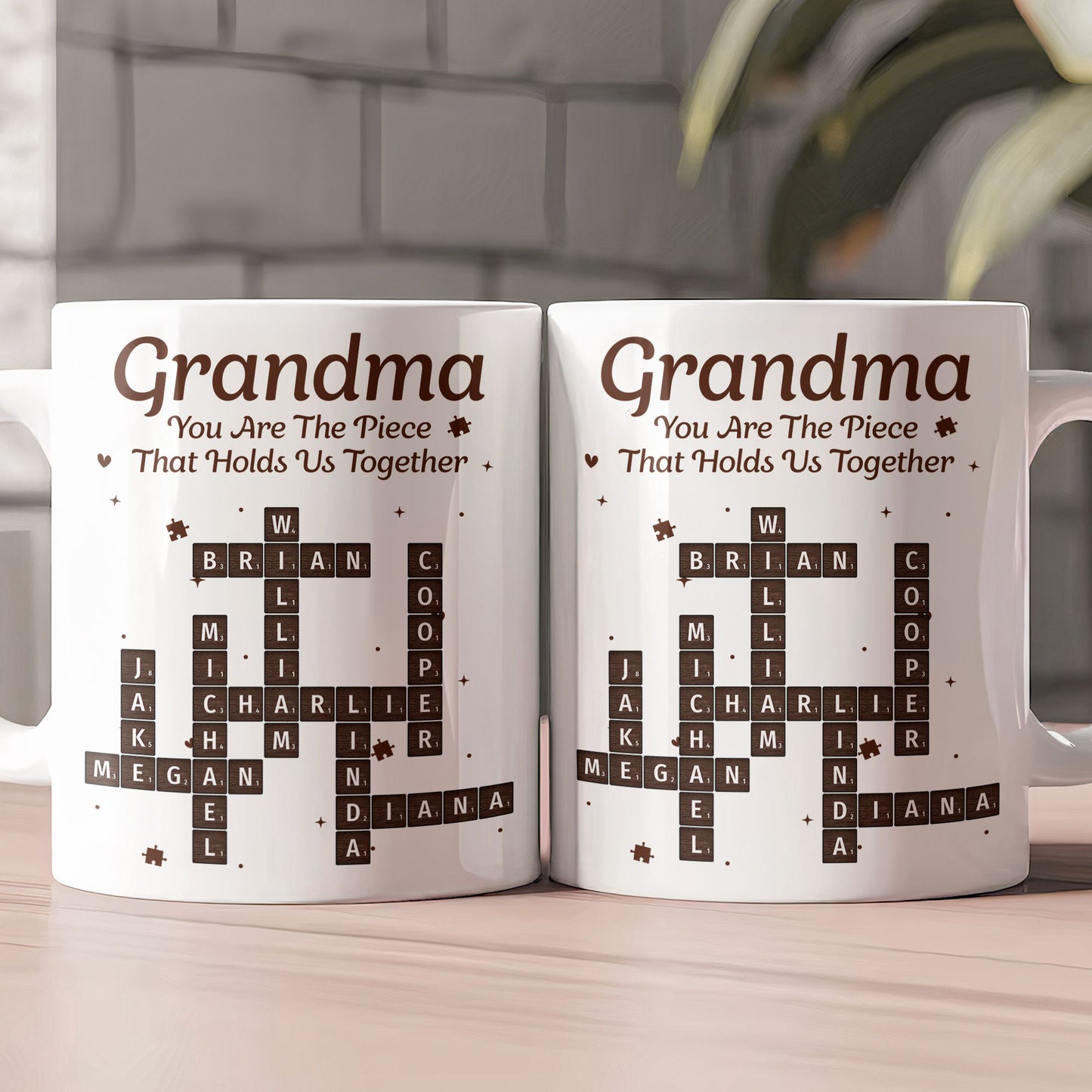 You Are The Piece That Holds Us Together - Personalized Mug