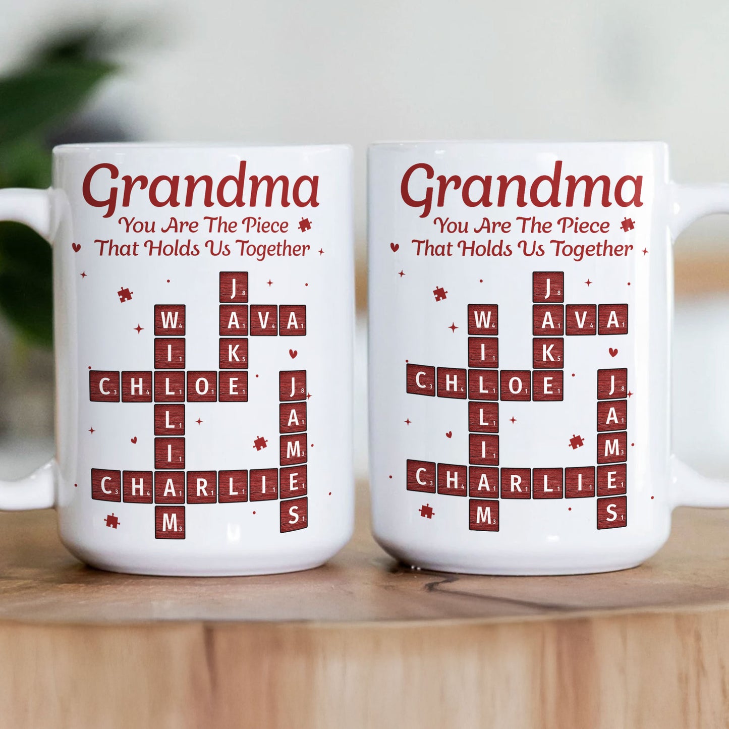 You Are The Piece That Holds Us Together - Personalized Mug