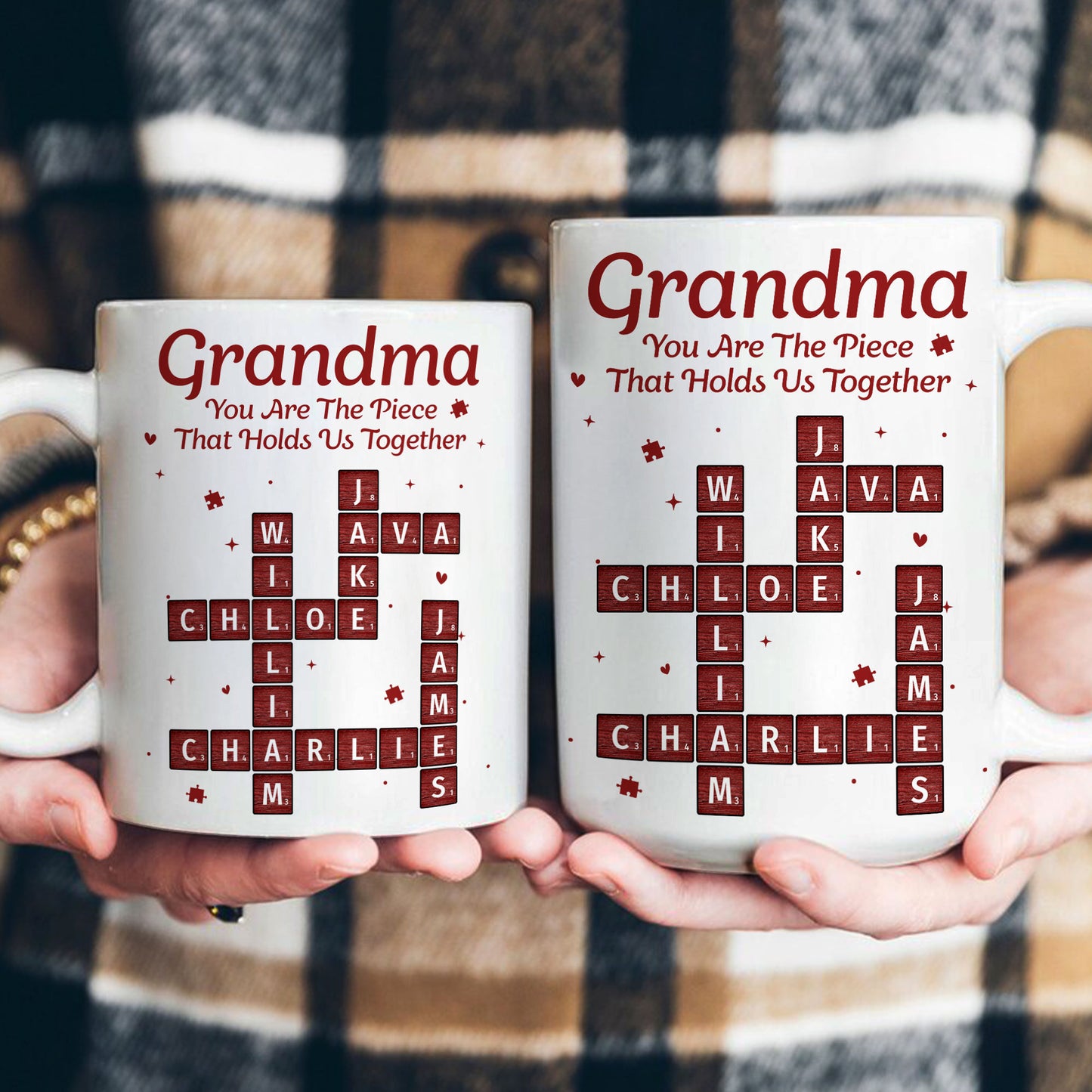 You Are The Piece That Holds Us Together - Personalized Mug