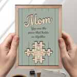You Are The Piece That Holds Us Together Mother's Day Gift For Her - Personalized Wooden Plaque