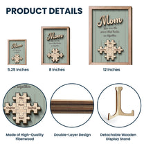 You Are The Piece That Holds Us Together Mother's Day Gift For Her - Personalized Wooden Plaque